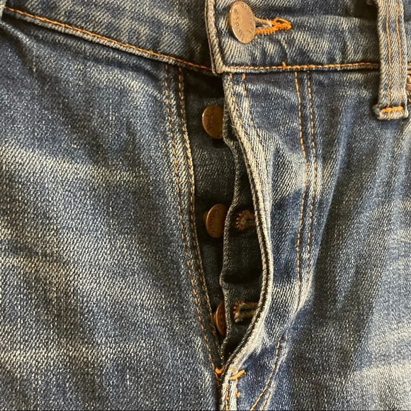 NUDIE Sz 33 Steady Eddy II Indigo Shades Colour Button Fly Organic Cotton Jeans - Picture 3 of 15